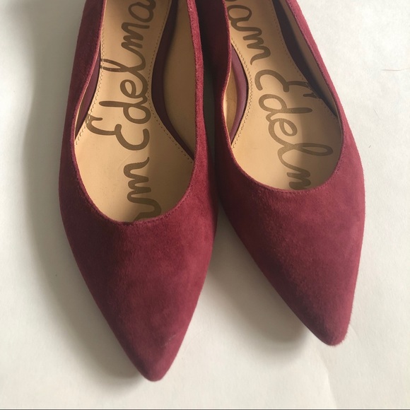 Sam Edelman Burgundy Suede Flats - Picture 5 of 5